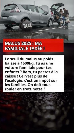 MALUS 2025 : MA FAMILIALE TAXÉE !
