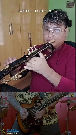 Tattoo al estilo Loca Kumbia 🎺