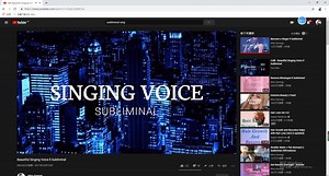 【自用】Beautiful Singing Voice Subliminal