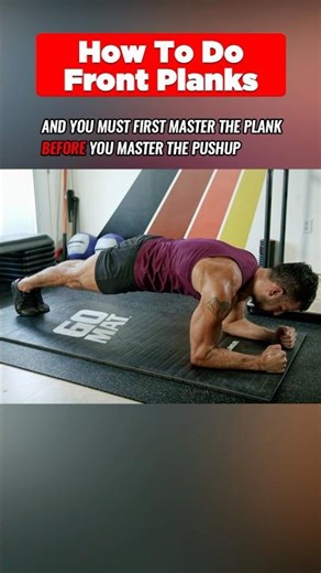 BACK TO BASICS- Day 5: Front Plank for Core #Fitness #Workout #Gym #Core