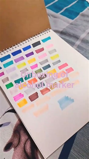 unboxing of new alcohol marker 48 pieces of touch #springtrap #clogs #classic