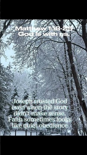 Matthew 1:18-25 | God is With Us in the Quiet | Advent Reflection