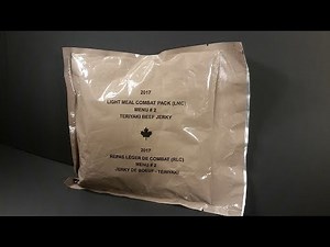 2017 Canadian Light Meal Combat MRE Review LMC Meal Ready to Eat Taste Testing
