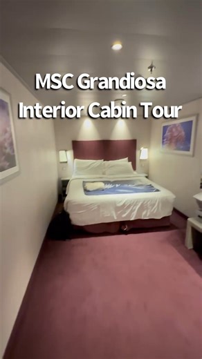 Fat Tested Travel on Instagram: "MSCGrandioa Interior Cabin Room Tour"