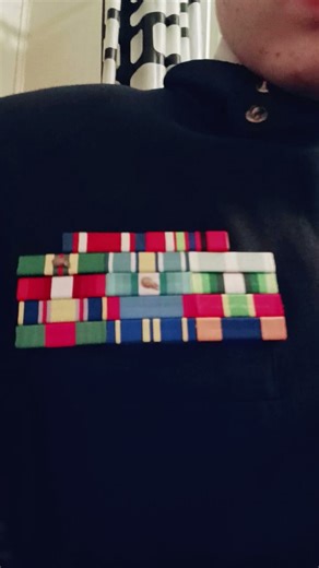 All of the ribbons I obtained as a le2 in afjrotc