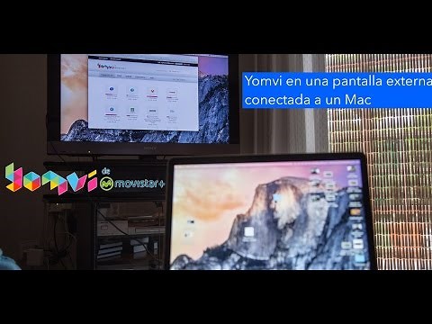 Cómo ver Yomvi Movistar+ en una pantalla externa conectada a un Mac