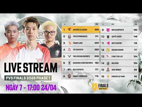🏆[PVS Finals 2026 P1] Ngày 7: AL, TE, FCE, TDT, FL, WDE, VC, UNC, SBTC,...