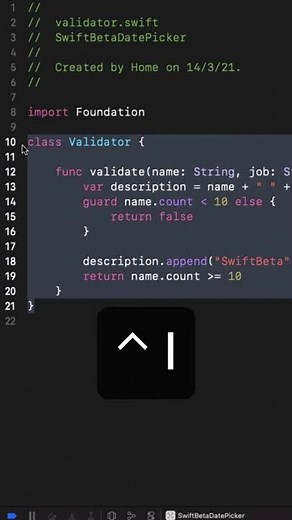 📐 Indentación del código en Xcode #shorts