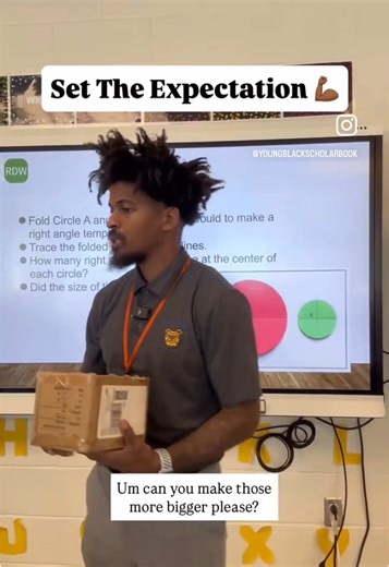 Teaching Tip 💡 Set The Expectation 💪🏾 When we set clear expectations from the beginning it minimizes redirections on the back end. How do you set expectations? What teacher moves did you notice? LETS DISCUSS! 👇🏾👇🏾👇🏾 **LIKE, COMMENT, SHARE, SAVE** Comment the word “TEACH” to gain access to my slide deck and chants! 💪🏾 Follow @youngblackscholarbook for daily educational and inspirational content. 🖤 🚨🚨Be sure to join my email subscriber list through my website to gain access to “The S