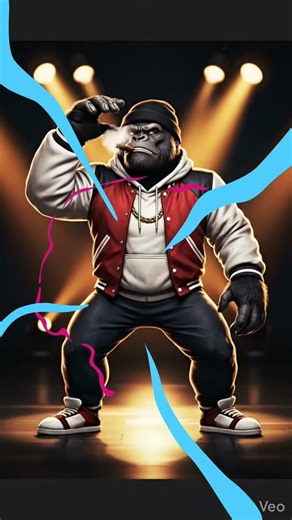 Hip hop gorilla #gorilla #dance #hiphop
