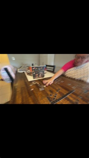 Today we spent 90 minutes working on this puzzle. It’s one of the hardest puzzles we’ve ever completed. Hopefully it gets easier! 😬 #puzzle #puzzletok