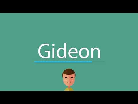 Gideon pronunciation