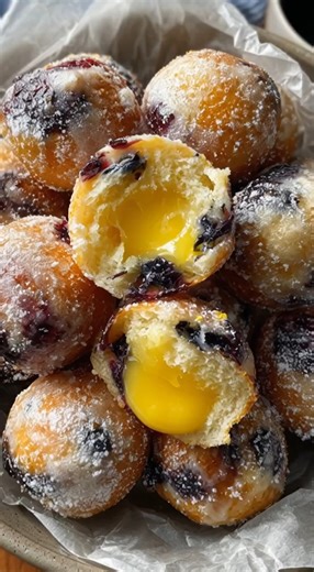 1.6K views | Blueberry Cake Donut Holes with Citrus Glaze & Lemon...