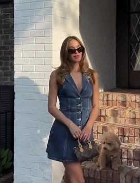 Denim Mini Dress – High Waist Dress