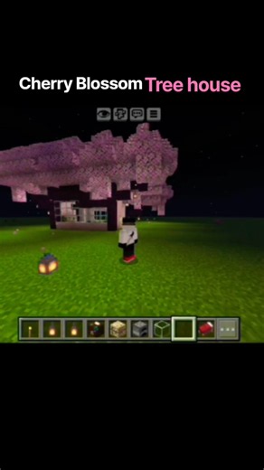 Minecraft op Cherry Blossom Tree House Tutorial 🌸 | Easy Survival Build