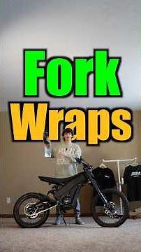 Let’s install fork wraps! #surron #electricbike #talaria #electricvehicle #dirtbike #ebike