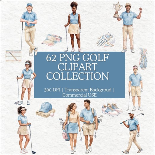 62 Watercolor Golf Clipart Bundle, Golf PNG Collection, Golfer Illustration Set, Golf Course Graphics, Golf Player PNG, Golf Decor Clipart - Etsy