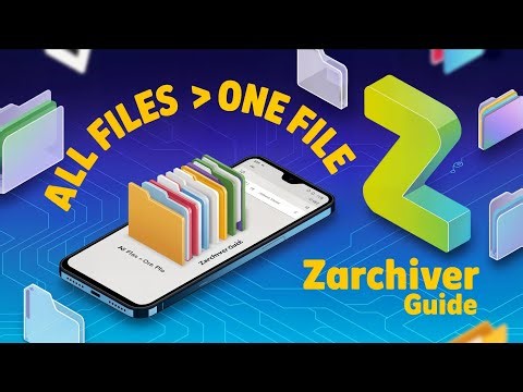 How to Archive Files in ZArchiver | Combine Many Files into One ZIP/RAR
