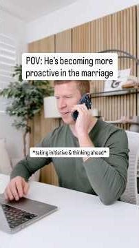 Being proactive in marriage