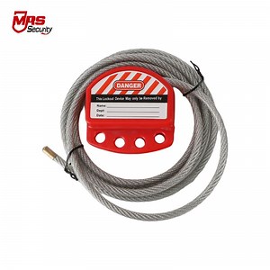 [Hot Item] Safety Cable Lockout 1.8m Length Adjustable Security Lockout Steel PVC Cable
