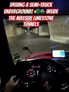 Semi-Truck vs. Underground Tunnels #automobile #lifeisbutadream #trucker