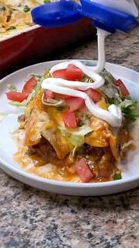 Cheesy Ground Beef & Potato Enchiladas 😮‍💨🔥. #easyrecipe #enchiladas #texmex #recipe