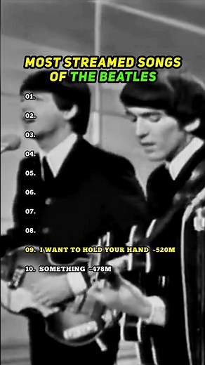 THE BEATLES 🐞 | Top 10 Most Streamed Songs on Spotify | All Time Hits