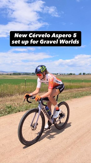 7.7K views · 364 reactions | Checkout my new @cervelo Aspero 5 ready to rip for 150 miles of beautiful rolling Nebraska hills at @gravel_worlds tomorrow!  @cervelo Aspero 5 ⚙️ @rideshimano 2x GRX with 50-34 Dura Ace crank and 11-34 cassette  @hunt.road limitless 40s with @pirelli_cycling 45mm Mixed Terrain with plenty of @orangesealed endurance sealant ️ @garmincycling Edge 1040 @pearlizumiofficial skinsuit @thefeedme gels & bottles | Hannah Shell | Facebook
