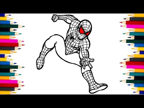 Satisfying Spider-Man Marker Coloring! The Spider-Verse! How to Draw Spiderman!