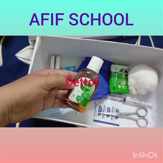 homemade first aid box...