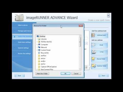 EasyConnect for Canon imageRunner Advanced (Quick menu button creation).avi