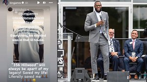 "Literally saved me": LeBron James pays tribute to coach for changing his life as childhood friends' company unveils latest message