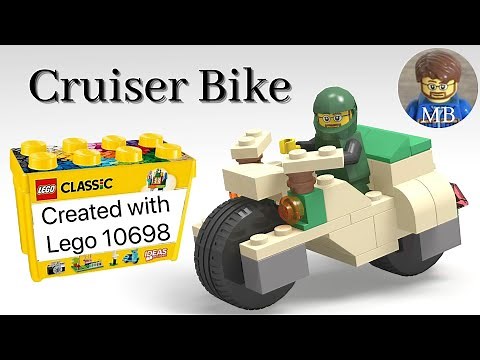 Building a Cruiser Bike using Lego classic 10698 - DIY instruction - 10698 Lego classic ideas