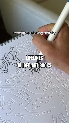 Guided art books are my newest obsession. I started with the dot by letter books but I’m loving the trace by groove and trace by line books too! #coloringtok #newhobby #screenfree #unwindvibes #activitybook