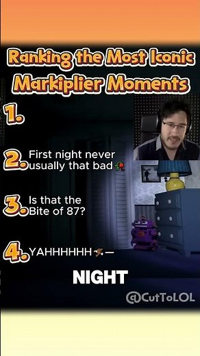 Markiplier MOST ICONIC Moments🐻 #markiplier #fnaf #ytshorts