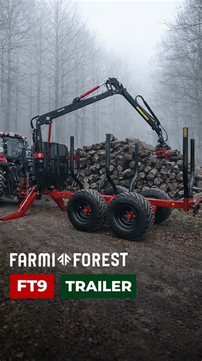 ScandiForest s.r.o. on Instagram: "🚜🪵 Farmi Forest FT9 trailer. Agilný a odolný príves s nosnosťou 9 ton. Celé video na našom YouTube. #scandiforest #farmiforest #farmiforestft9 #vyvazacka #vyvozka"