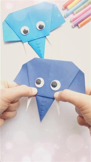 Paper Elephant 🐘 | #shorts #youtubeshort #origami #paper #origamipapercraftideas #papercrafts