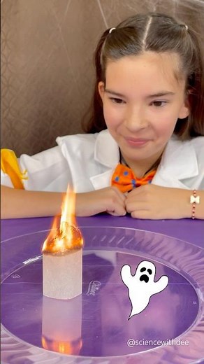 Spooky Science: Flying Tea Bag Ghost 👻 #halloween #stemfun #kidsactivities #scienceforkids
