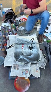 46K views · 398 reactions | He Asked A Street Artist to Paint His White Leather Jacket  | VTRND | Facebook