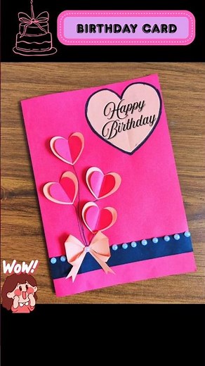 DIY Birthday Paper Card | Easy Handmade Birthday Card Idea