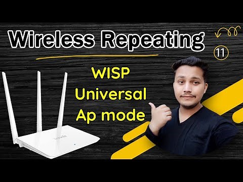 Wireless Repeating in Tenda Router | WISP Mode | Universal Repeater | AP Mode