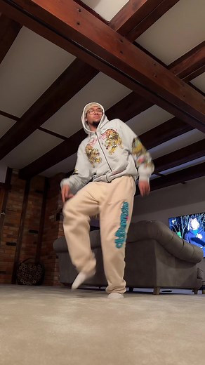 Dance Performance in Cozy Living Room Setting