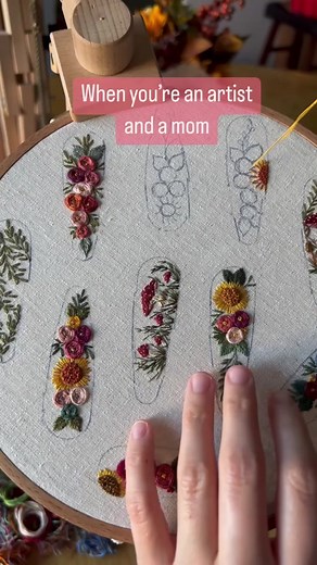 Creative Embroidery Tutorial for Unique Hair Clip Designs