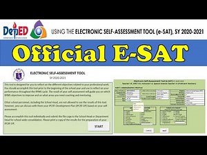 HOW TO ACCOMPLISH E-SAT 2020-2021 STEP BY STEP TUTORIAL WITH FREE ESAT TEMPLATE