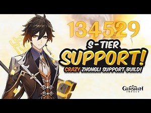 (134K CRIT) ZHONGLI IS CRAZY! Best Zhongli Build - Artifacts, Weapons & Showcase | Genshin Impact