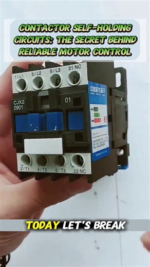 Spark Lab on Instagram: "Contactor Self-Holding Circuits: The Secret Behind Reliable Motor Control⚡🔥 Like❣️ comments📋 Share📤 . #contactor #contactors #diyelectrical #electrical #electrician"