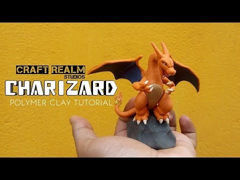 CHARIZARD DIY !! | How to Make Pokémon charizard using Polymer clay Tutorial