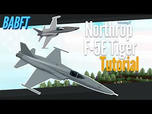 Northrop F-5E Tiger II Fighter Jet Tutorial (Roblox Build a Boat for Treasure)