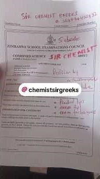 ZIMSEC EXAM COACHING ..HOW TO PASS MY O LEVEL AND A LEVEL WITH 100% TIPS COMBINED SCIENCE ,SCIENCES