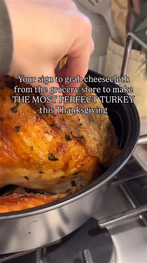 Jacqueline | Seasonal Recipes • Hosting • Everyday Living | I switched over to the cheesecloth method a few years ago and it is the best turkey I’ve EVER cooked! #turkey #thanksgivingdinner... | Instagram